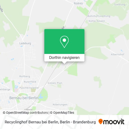 Recyclinghof Bernau bei Berlin Karte