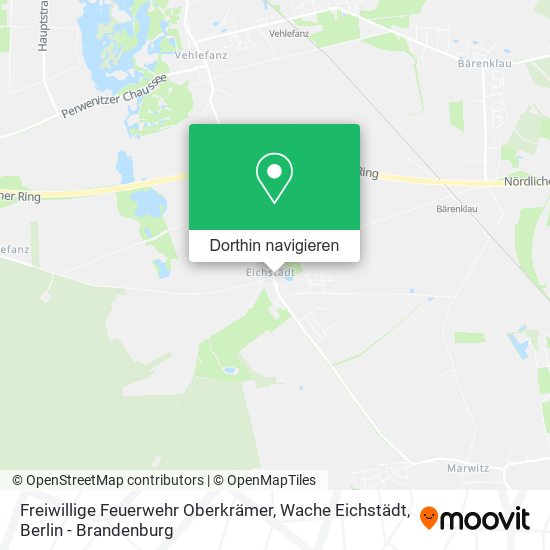 Freiwillige Feuerwehr Oberkrämer, Wache Eichstädt Karte