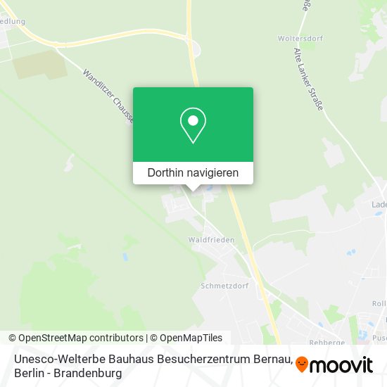 Unesco-Welterbe Bauhaus Besucherzentrum Bernau Karte