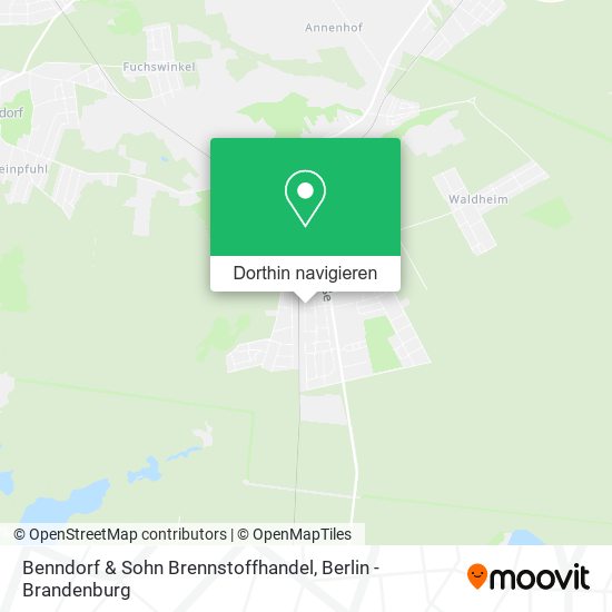 Benndorf & Sohn Brennstoffhandel Karte