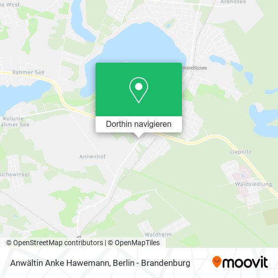 Anwältin Anke Hawemann Karte