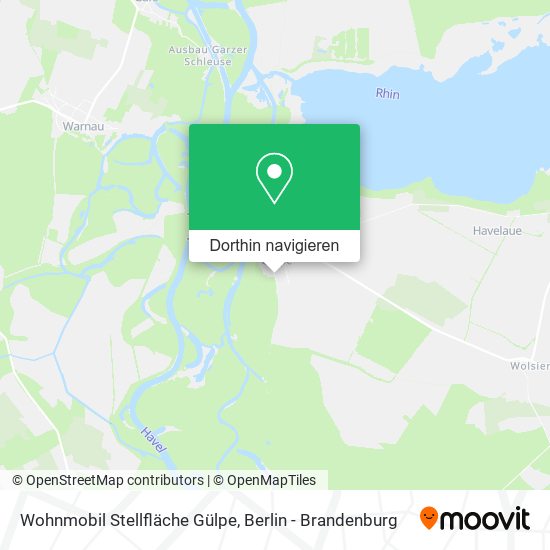 Wohnmobil Stellfläche Gülpe Karte