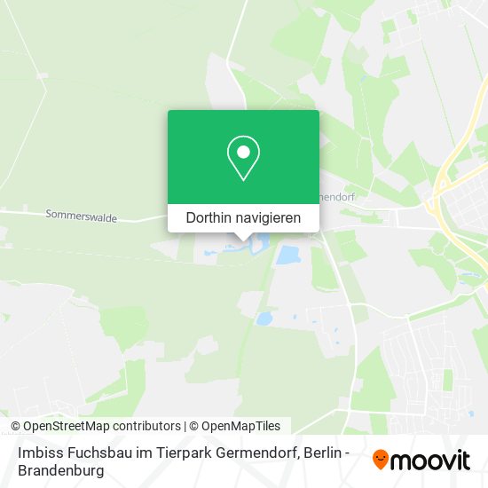 Imbiss Fuchsbau im Tierpark Germendorf Karte