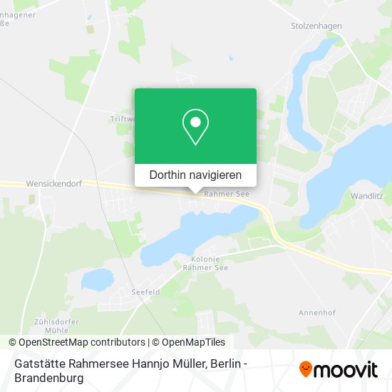 Gatstätte Rahmersee Hannjo Müller Karte