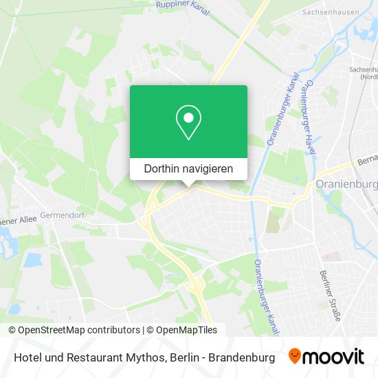 Hotel und Restaurant Mythos Karte