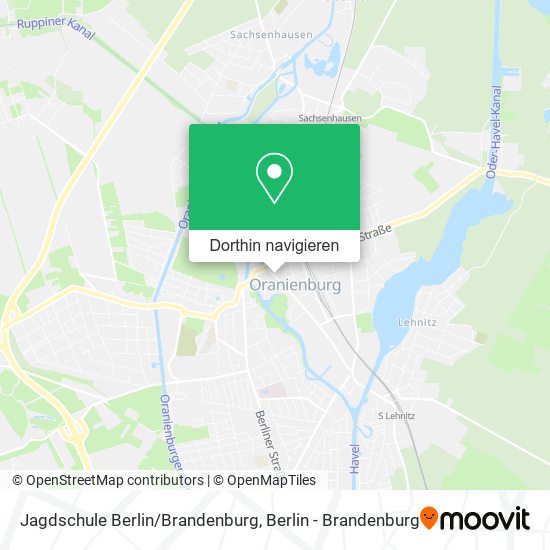 Jagdschule Berlin/Brandenburg Karte