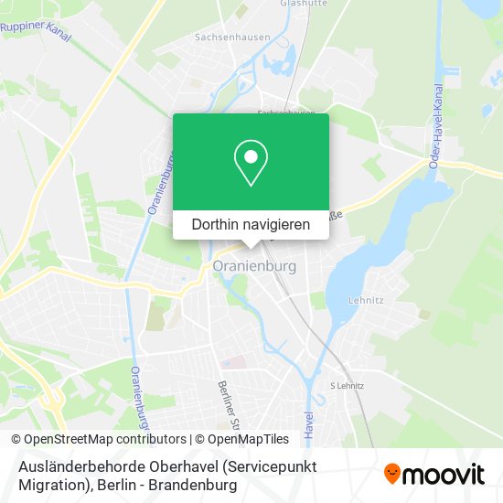 Ausländerbehorde Oberhavel (Servicepunkt Migration) Karte