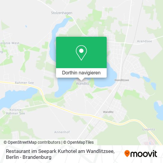 Restaurant im Seepark Kurhotel am Wandlitzsee Karte
