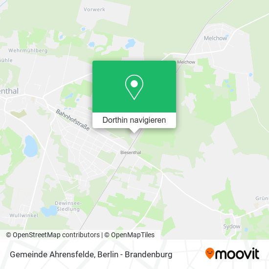Gemeinde Ahrensfelde Karte