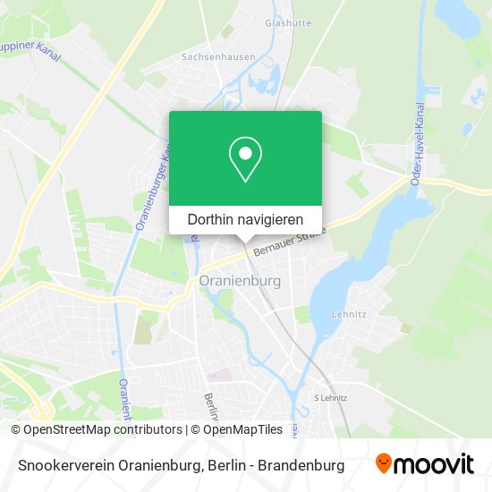 Snookerverein Oranienburg Karte