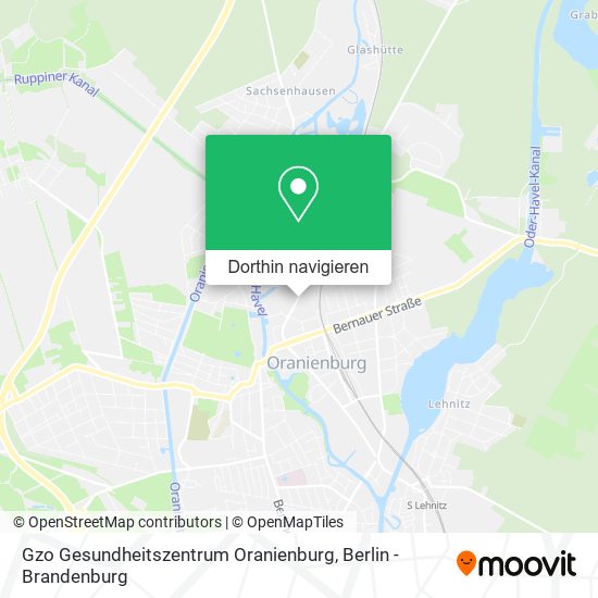 Gzo Gesundheitszentrum Oranienburg Karte