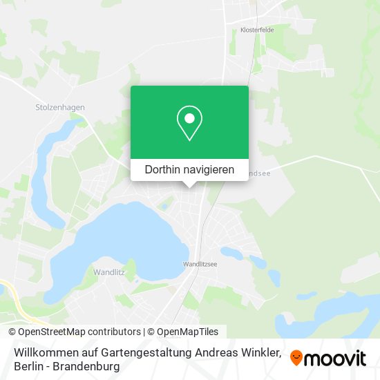 Willkommen auf Gartengestaltung Andreas Winkler Karte
