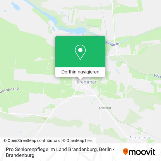 Pro Seniorenpflege im Land Brandenburg Karte