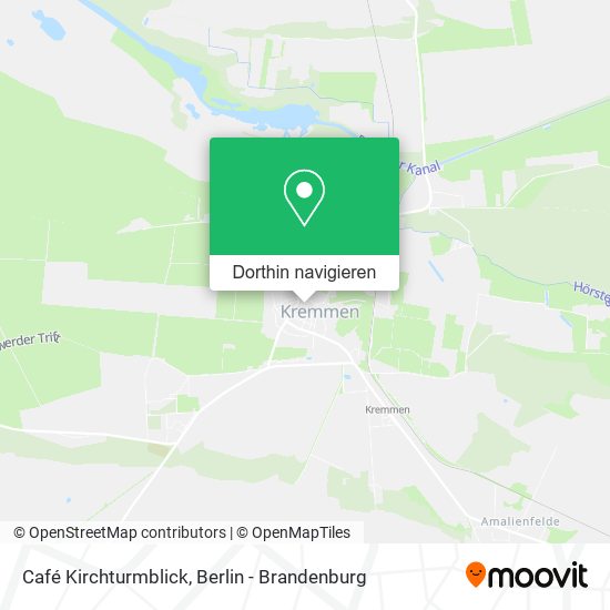 Café Kirchturmblick Karte