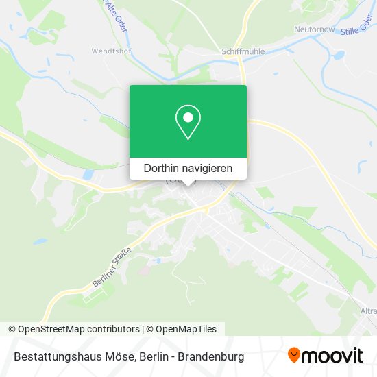 Bestattungshaus Möse Karte