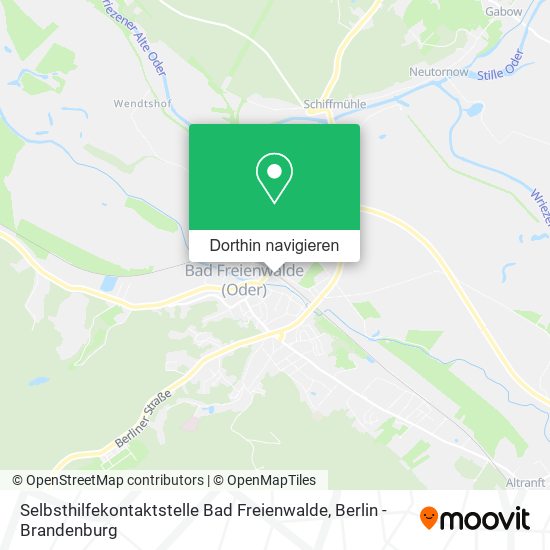Selbsthilfekontaktstelle Bad Freienwalde Karte