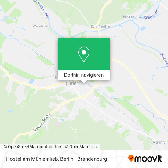 Hostel am Mühlenflieb Karte