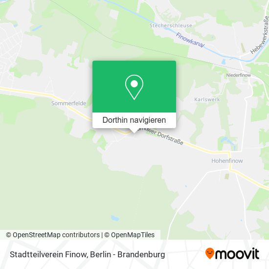 Stadtteilverein Finow Karte