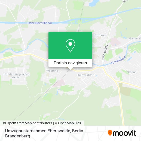 Umzugsunternehmen Eberswalde Karte