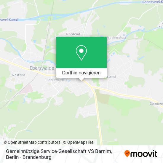 Gemeinnützige Service-Gesellschaft VS Barnim Karte