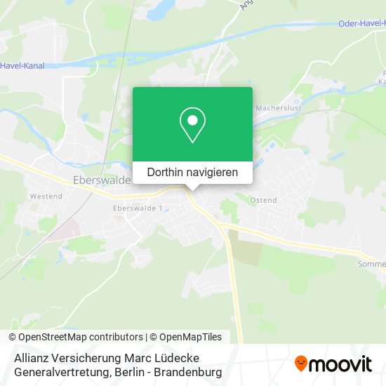 Allianz Versicherung Marc Lüdecke Generalvertretung Karte