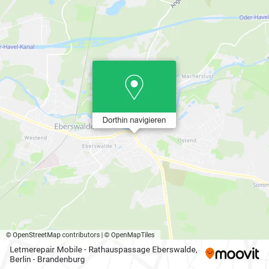 Letmerepair Mobile - Rathauspassage Eberswalde Karte