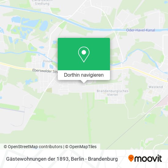 Gästewohnungen der 1893 Karte