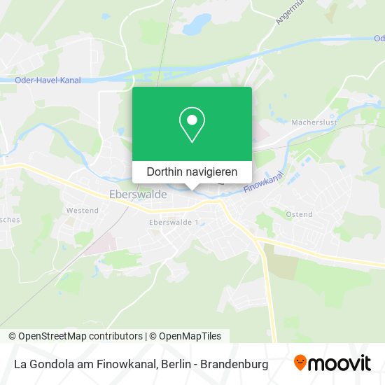 La Gondola am Finowkanal Karte