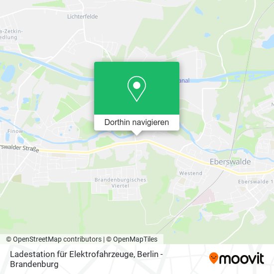 Ladestation für Elektrofahrzeuge Karte