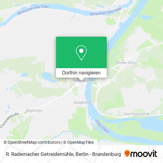 R. Rademacher Getreidemühle Karte