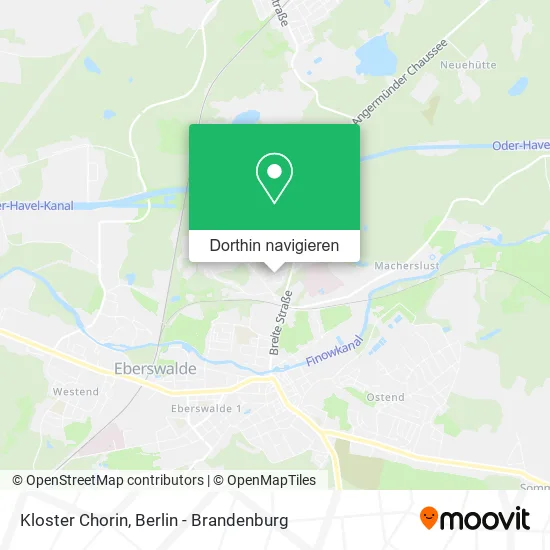 Kloster Chorin Karte