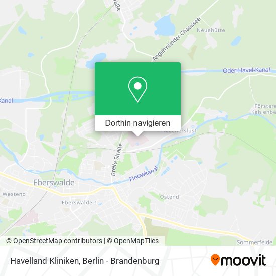 Havelland Kliniken Karte