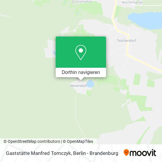 Gaststätte Manfred Tomczyk Karte
