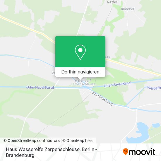 Haus Wasserelfe Zerpenschleuse Karte