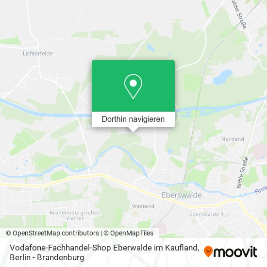 Vodafone-Fachhandel-Shop Eberwalde im Kaufland Karte