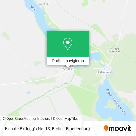 Eiscafe Birdegg's No. 13 Karte