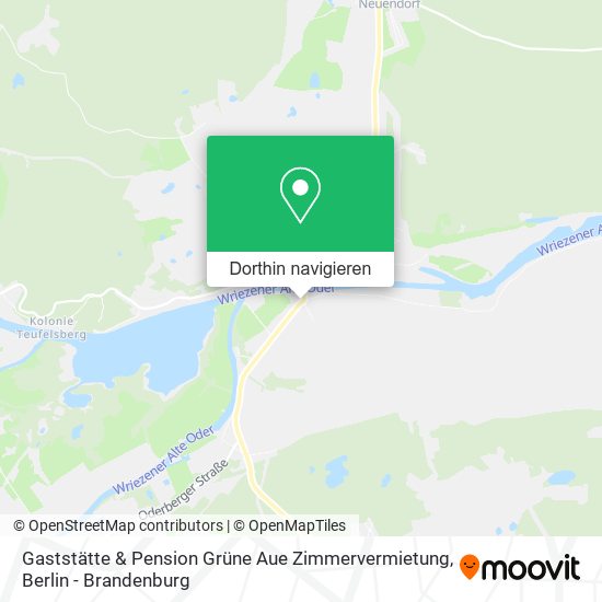 Gaststätte & Pension Grüne Aue Zimmervermietung Karte
