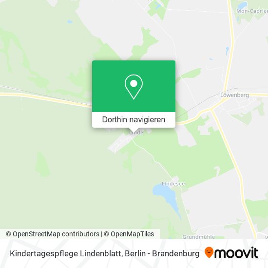 Kindertagespflege Lindenblatt Karte