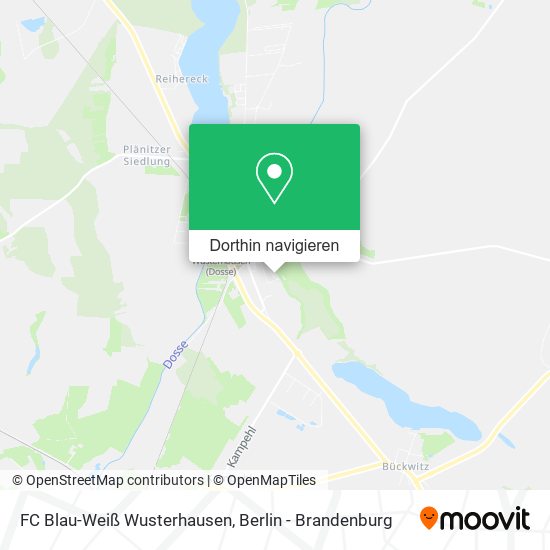 FC Blau-Weiß Wusterhausen Karte