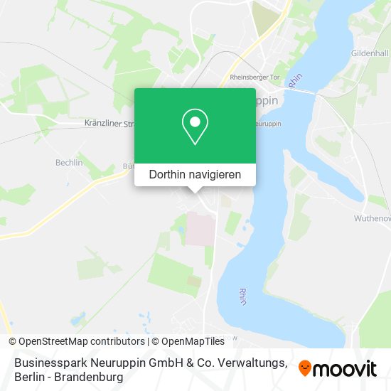 Businesspark Neuruppin GmbH & Co. Verwaltungs Karte
