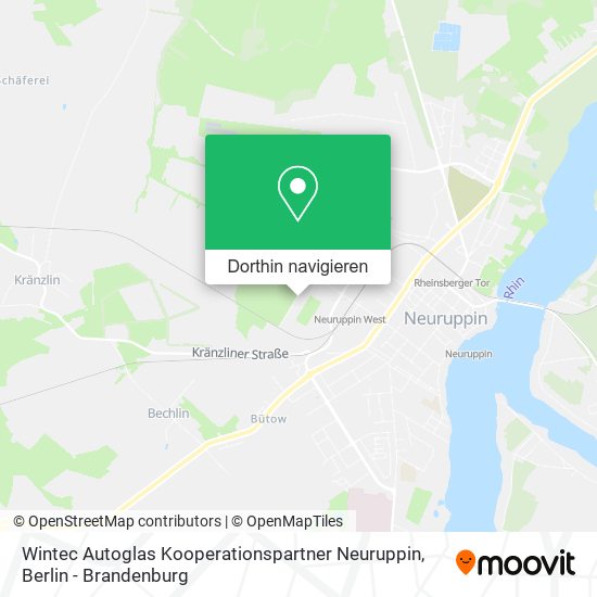 Wintec Autoglas Kooperationspartner Neuruppin Karte