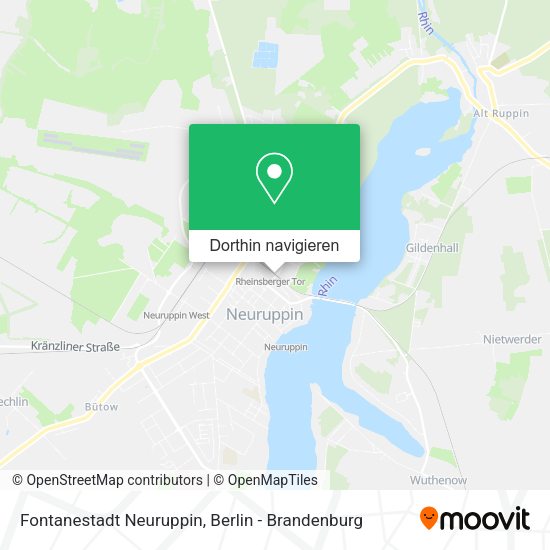 Fontanestadt Neuruppin Karte