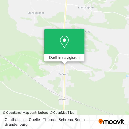 Gasthaus zur Quelle - Thomas Behrens Karte