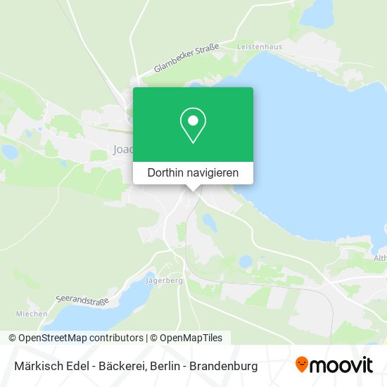 Märkisch Edel - Bäckerei Karte