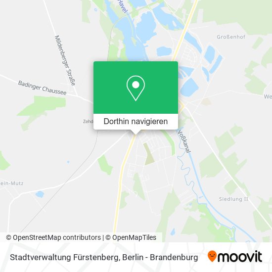 Stadtverwaltung Fürstenberg Karte