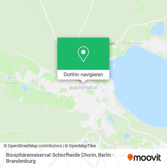 Biosphärenreservat Schorfheide Chorin Karte
