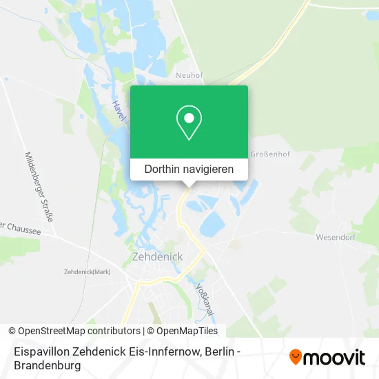 Eispavillon Zehdenick Eis-Innfernow Karte