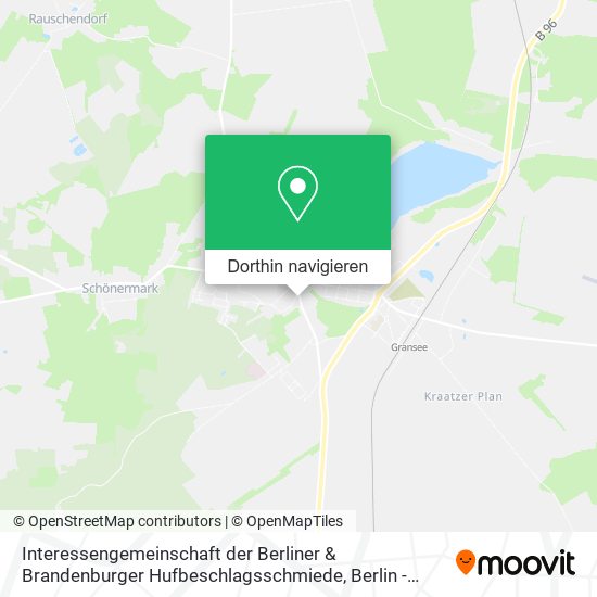 Interessengemeinschaft der Berliner & Brandenburger Hufbeschlagsschmiede Karte