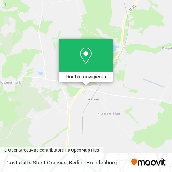 Gaststätte Stadt Gransee Karte