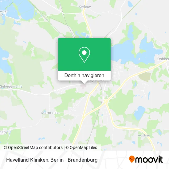 Havelland Kliniken Karte